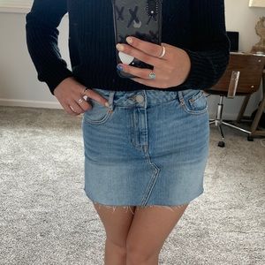 ASOS demon Jean mini skirt